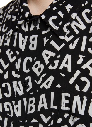  - BALENCIAGA - All Over Printed Logo Shirt