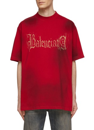 Main View - Click To Enlarge - BALENCIAGA - Heavy Metal Logo Print T-Shirt