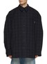 BALENCIAGA - Checkered Flannel Shirt With Detachable Sleeves