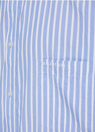  - BALENCIAGA - Crinkled Striped Shirt