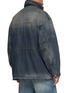 Back View - Click To Enlarge - BALENCIAGA - Washed Denim Parka Jacket