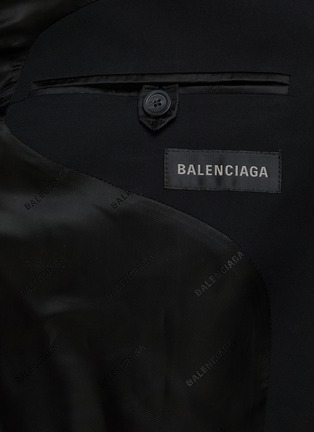  - BALENCIAGA - Single Breasted Notch Lapel Oversized Blazer