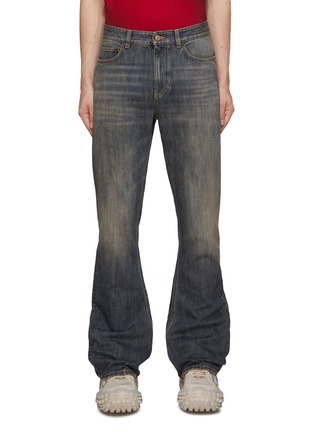 Main View - Click To Enlarge - BALENCIAGA - Washed Bootcut Jeans