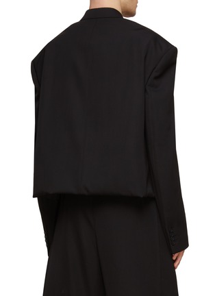 Back View - Click To Enlarge - BALENCIAGA - Double Breasted Peak Lapel Blazer