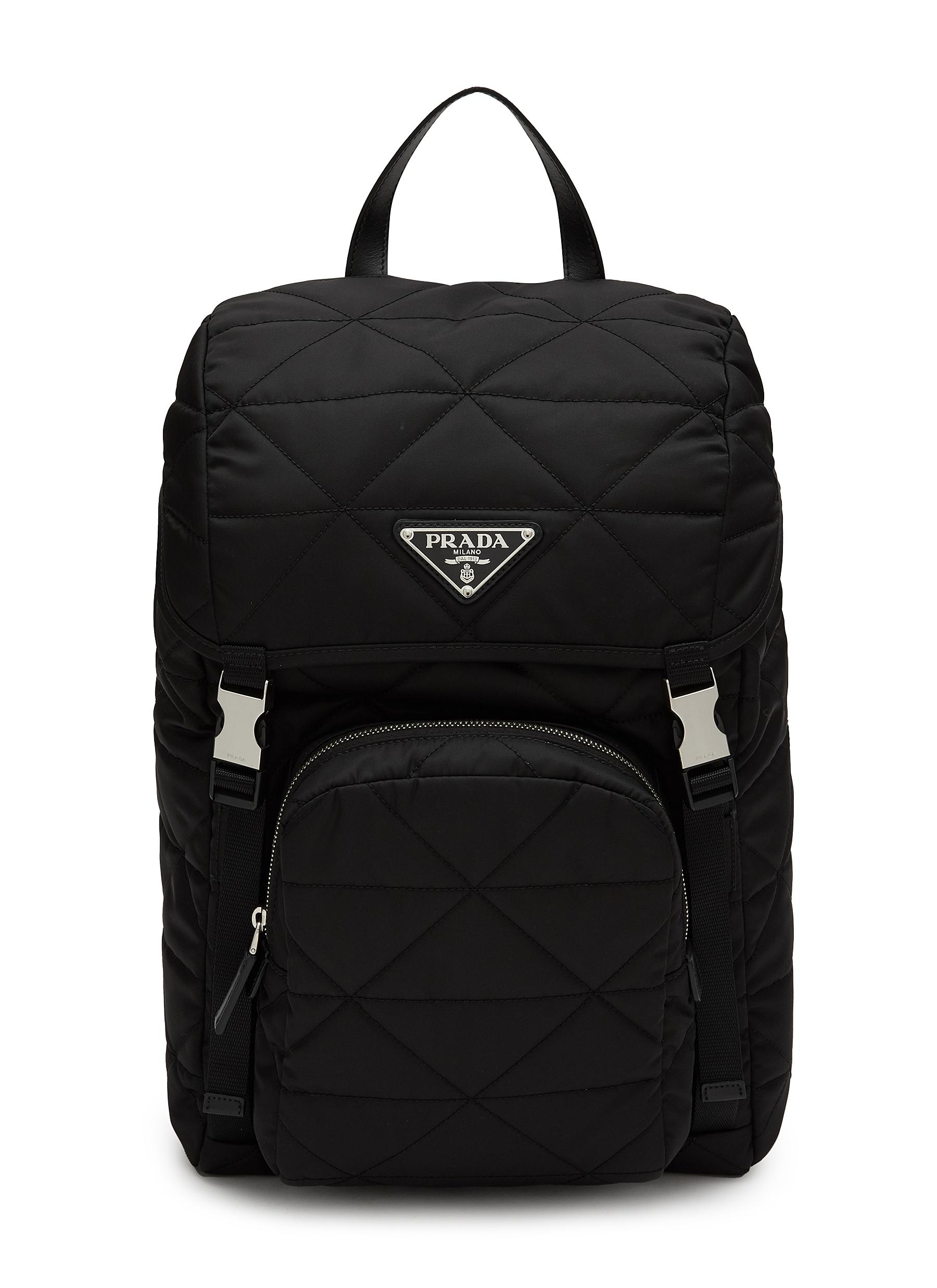 Shop Prada Re-Nylon And Saffiano Leather Backpack | Saks Fifth Avenue