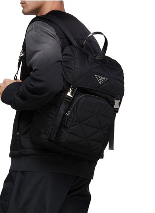 Figure View - Click To Enlarge - PRADA - Quilted Re-Nylon Backpack