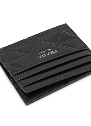 Detail View - Click To Enlarge - PRADA - Brushed Leather Cardholder