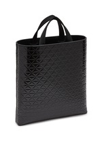 PRADA | Embossed Triangle Leather Tote Bag | Men | Lane Crawford