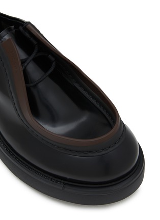 Detail View - Click To Enlarge - PRADA - Leather Derby Shoes