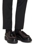 Figure View - Click To Enlarge - PRADA - Leather Derby Shoes
