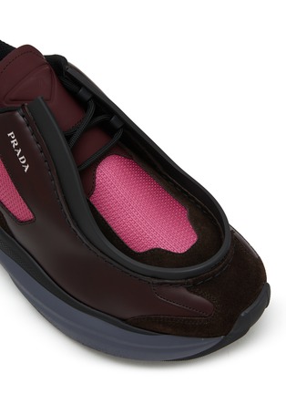Detail View - Click To Enlarge - PRADA - Leather Sneakers