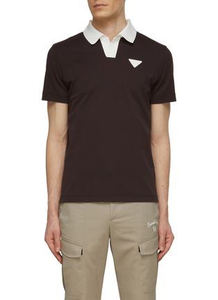 Main View - Click To Enlarge - SOUTHCAPE - Open Collar Polo Shirt
