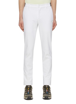 Main View - Click To Enlarge - SOUTHCAPE - 4 Row Logo Waist Slim Fit Pants