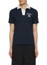 Main View - Click To Enlarge - SOUTHCAPE - 16 Logo Open Collar Polo Shirt