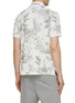 Back View - Click To Enlarge - SOUTHCAPE - Art Nouveau Plant Pattern Polo Shirt