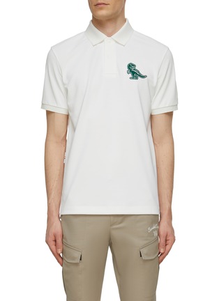 Main View - Click To Enlarge - SOUTHCAPE - Dinosaur Patch Polo Shirt