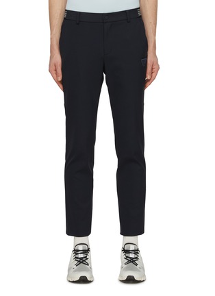 Main View - Click To Enlarge - SOUTHCAPE - 4 Row Logo Waist Slim Fit Pants