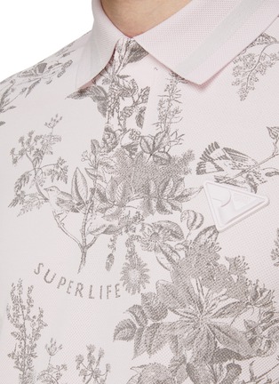  - SOUTHCAPE - Art Nouveau Plant Pattern Polo Shirt