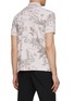 Back View - Click To Enlarge - SOUTHCAPE - Art Nouveau Plant Pattern Polo Shirt