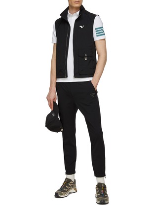 Figure View - Click To Enlarge - SOUTHCAPE - Logo Patch Jogger Pants