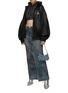 Figure View - Click To Enlarge - BALENCIAGA - Washed Denim Maxi Skirt