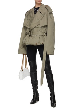 Figure View - Click To Enlarge - BALENCIAGA - Folded Trench Coat