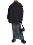 Figure View - Click To Enlarge - BALENCIAGA - Check Flannel Detachable Sleeves Shirt