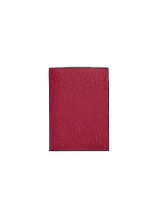 Main View - Click To Enlarge - VALEXTRA - Leather passport holder – Boredeaux
