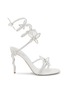 Main View - Click To Enlarge - RENÉ CAOVILLA - 80 Mini Bow Strass Embellished Heeled Sandals