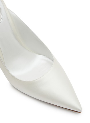 Detail View - Click To Enlarge - RENÉ CAOVILLA - 80 Strass Embellished Buckled Bow Sandals