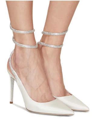Figure View - Click To Enlarge - RENÉ CAOVILLA - 80 Strass Embellished Buckled Bow Sandals