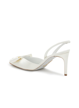  - RENÉ CAOVILLA - 80 Strass Embellished Buckled Bow Slingback Pumps