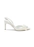 Main View - Click To Enlarge - RENÉ CAOVILLA - 80 Strass Embellished Buckled Bow Slingback Pumps