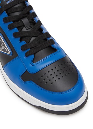 Detail View - Click To Enlarge - PRADA - Downtown Leather Sneakers