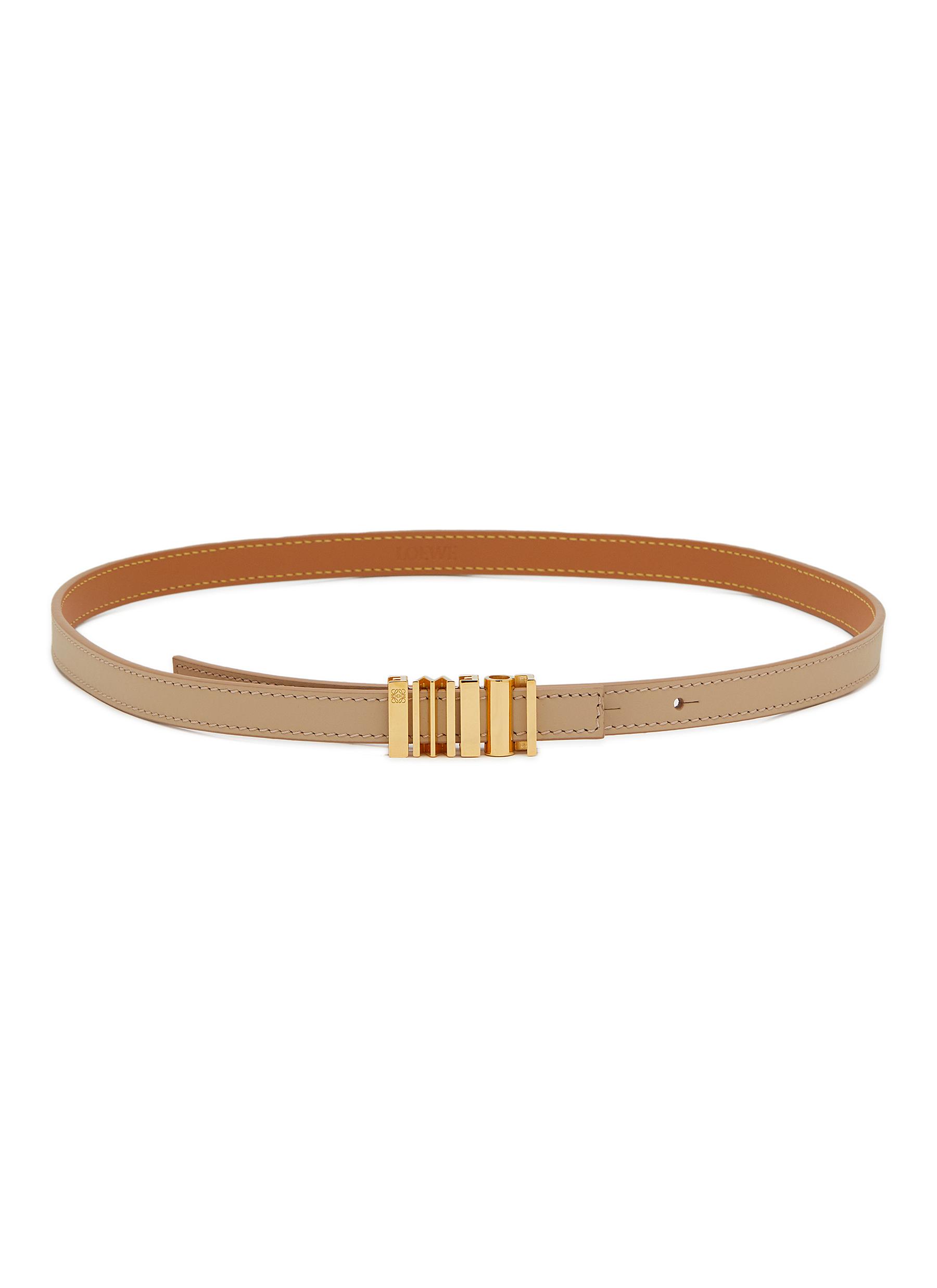 Metallic belt womens top