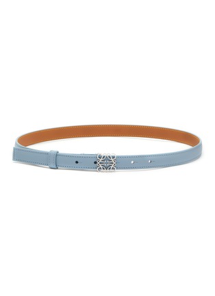 Main View - Click To Enlarge - LOEWE - Anagram Buckle Soft Grained Calf Leather Belt