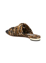 Leopard print shop flat mules