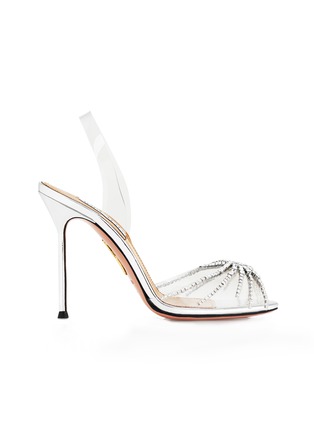 Main View - Click To Enlarge - AQUAZZURA - Crystal Slingback Heels