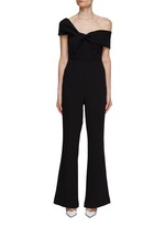 ROLAND MOURET Asymmetric Neck Jumpsuit Women Lane Crawford