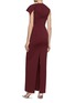 Back View - Click To Enlarge - ROLAND MOURET - Keyhole Front Maxi Dress
