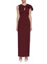 Main View - Click To Enlarge - ROLAND MOURET - Keyhole Front Maxi Dress