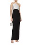 Figure View - Click To Enlarge - ROLAND MOURET - Diamante Silk Wool Maxi Dress