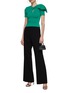 Figure View - Click To Enlarge - ROLAND MOURET - Keyhole Front Knit Top