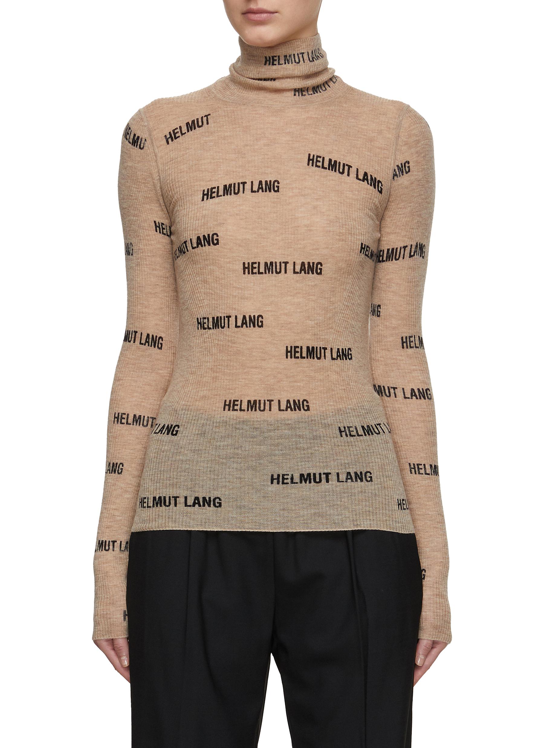 HELMUT LANG Logo Turtleneck Top Women Lane Crawford