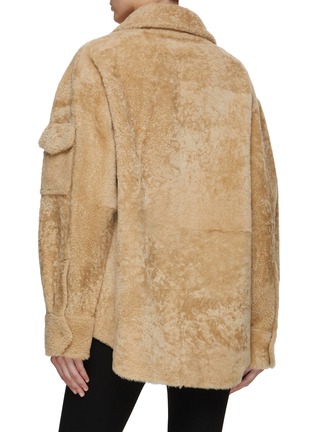 Back View - Click To Enlarge - HELMUT LANG - Shearling Shirt Jacket