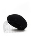 Main View - Click To Enlarge - MAISON MICHEL - Bonnie Veiled Wool Beret