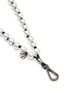Detail View - Click To Enlarge - MAISON MICHEL - Logo Charm Pearl Shoulder Strap