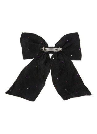 Figure View - Click To Enlarge - MAISON MICHEL - Mini Wicole Embellished Oversized Bow French Barrette