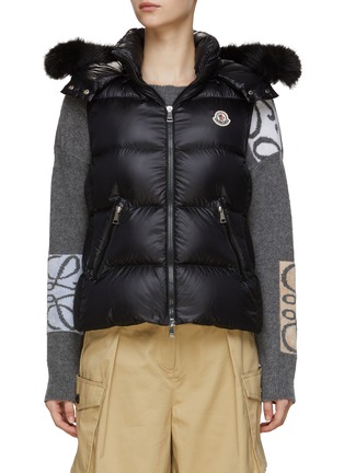Main View - Click To Enlarge - MONCLER - Gallinule Faux Fur Hooded Vest