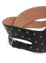 Detail View - Click To Enlarge - ALAÏA - Crossed Eyelet Detail Leather Belt